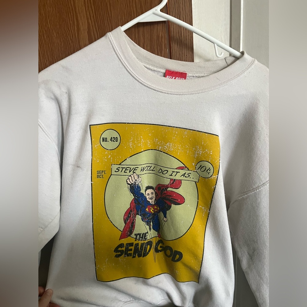 NELK steve send god sweater size M
